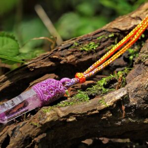 purple diamond crystal (purple rope style)