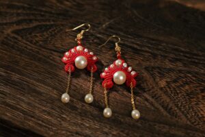 pink beaded flower decoration (copy)