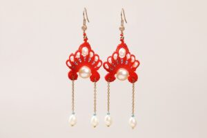 pink beaded flower decoration (copy)