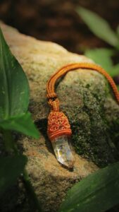 gold thread glass light (golden rope style)