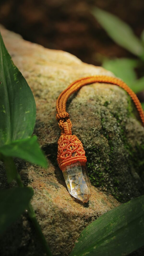 gold thread glass light (golden rope style)