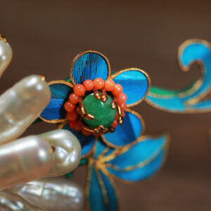 purple ribbon butterfly kite pendant (copy)