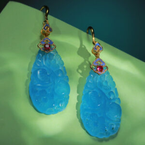 aquamarine drop earrings