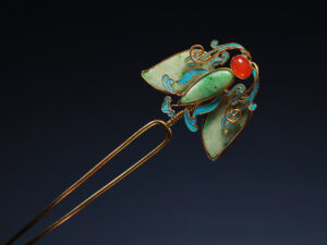 诸城夏玉蜻蜓簪