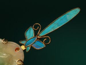 如意花篮翡翠发簪